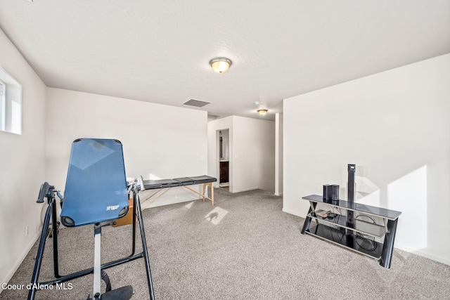 3664 W Belgrave Way, Hayden, ID 83835 - exercise room featuring carpet flooring and baseboards