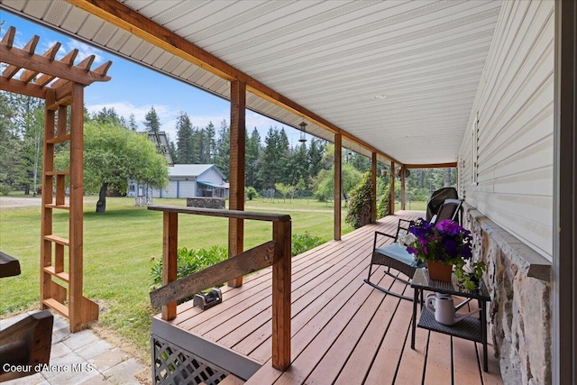 174 Where Its At Rd, Athol, ID 83801 - porch with a yard and view of scattered trees