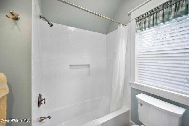 5570 E Dodd Rd, Hayden, ID 83835 - full bathroom with toilet and shower / bath combo with shower curtain