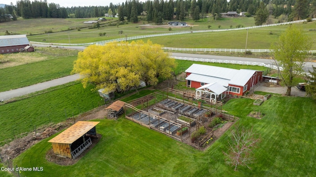 5570 E Dodd Rd, Hayden, ID 83835 - overview of rural landscape with agricultural land