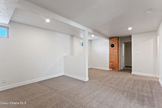 15116 E 4th Ave, Veradale, WA 99037 - below grade area featuring carpet and recessed lighting
