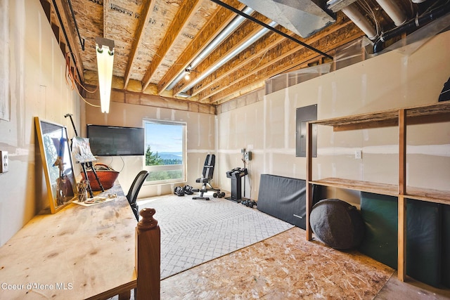 1273 S Grouse Meadow Dr, Coeur Dalene, ID 83814 - office area featuring electric panel