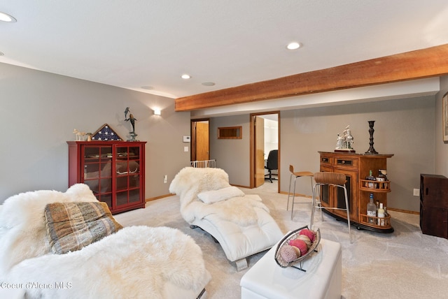 3011 E Fernan Ct, Coeur Dalene, ID 83814 - living room featuring light carpet and recessed lighting