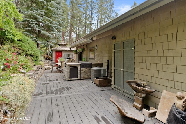 3011 E Fernan Ct, Coeur Dalene, ID 83814 - view of wooden terrace