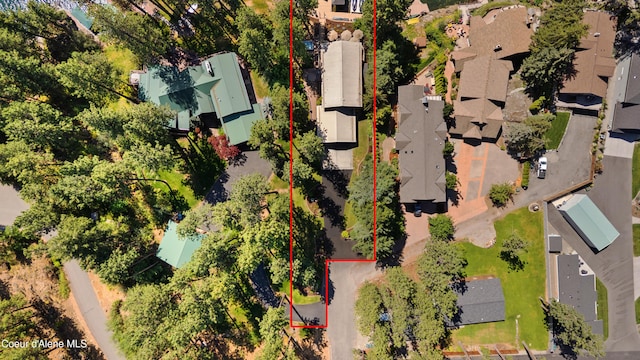 515 S Idaho St, Post Falls, ID 83854 - aerial view of residential area featuring property parcel outlined