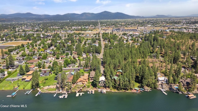 515 S Idaho St, Post Falls, ID 83854 - aerial view of property's location featuring a water and mountain view