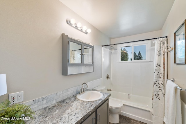1024 W Mill Ave, Coeur Dalene, ID 83814 - full bathroom featuring vanity, shower / tub combo with curtain, and healthy amount of natural light