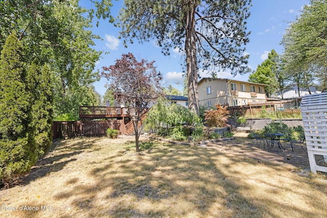 1024 W Mill Ave, Coeur Dalene, ID 83814 - view of yard with a deck and stairway