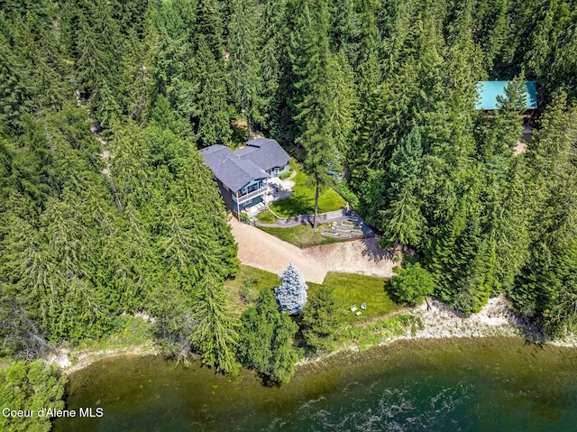 512 River Dr, Clark Fork, ID 83811 - view from above of property with a forest
