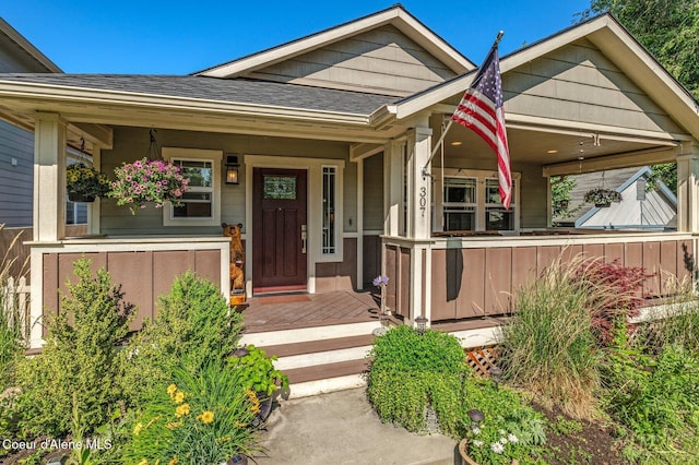 307 S 18th St, Coeur Dalene, ID 83814 - view of front facade with covered porch and roof with shingles