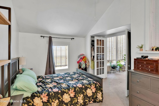 959 N Rutledge Ct, Coeur Dalene, ID 83814 - bedroom featuring carpet flooring and vaulted ceiling