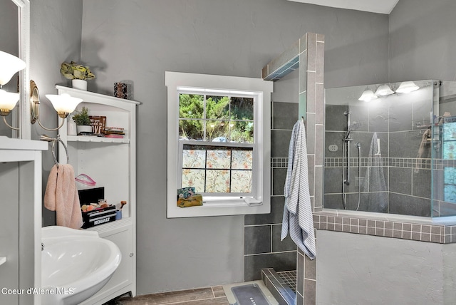 959 N Rutledge Ct, Coeur Dalene, ID 83814 - bathroom featuring a sink and a walk in shower