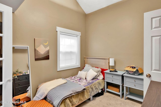 959 N Rutledge Ct, Coeur Dalene, ID 83814 - bedroom featuring carpet floors and vaulted ceiling