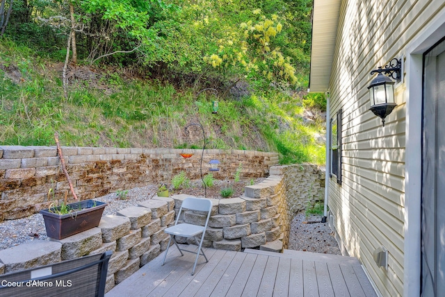 959 N Rutledge Ct, Coeur Dalene, ID 83814 - view of wooden terrace
