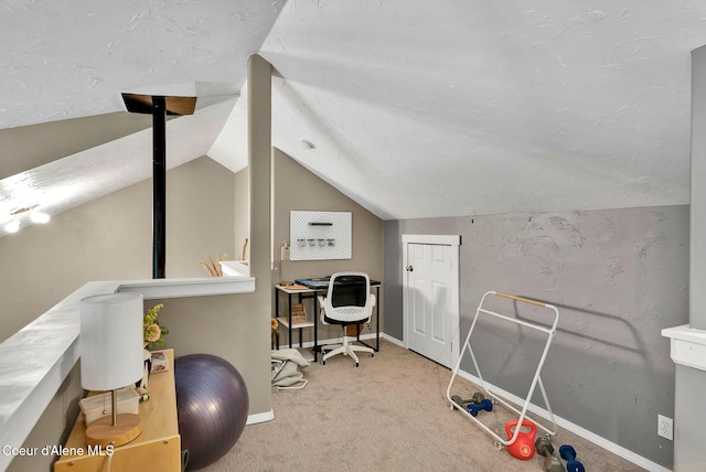 959 N Rutledge Ct, Coeur Dalene, ID 83814 - office space with lofted ceiling and carpet