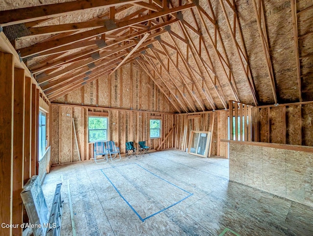 699 Granite Ridge Rd, Priest River, ID 83856 - misc room with lofted ceiling