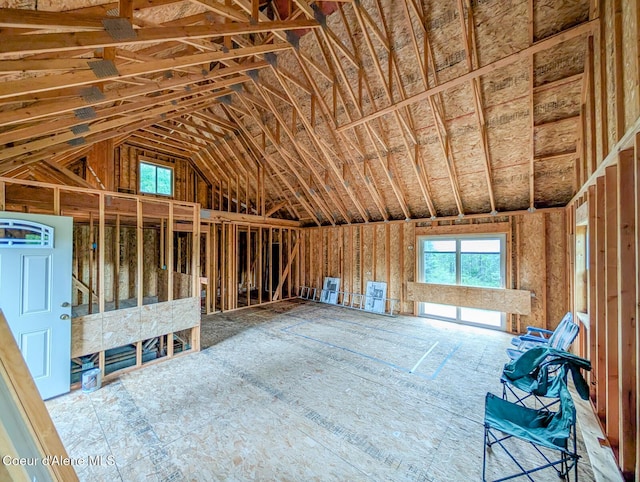 699 Granite Ridge Rd, Priest River, ID 83856 - miscellaneous room with vaulted ceiling