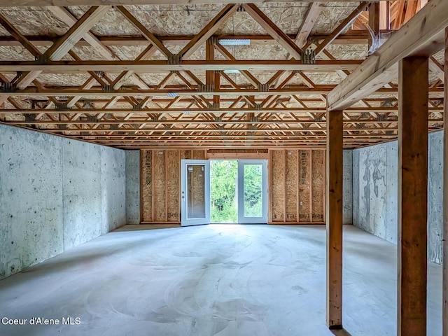 699 Granite Ridge Rd, Priest River, ID 83856 - misc room with unfinished concrete flooring