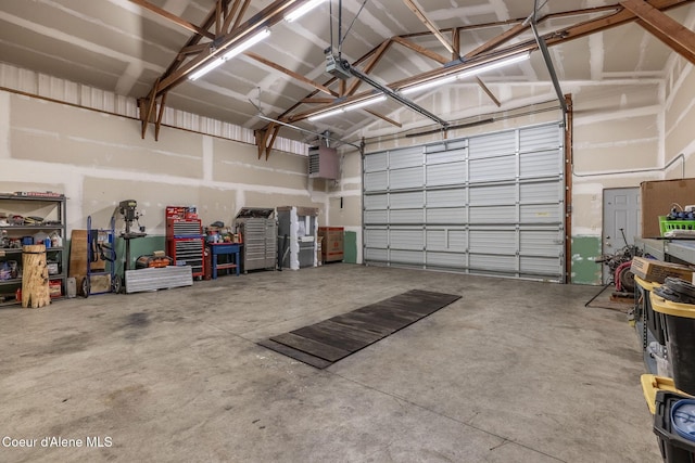 3206 N Lodgepole Rd, Coeur Dalene, ID 83815 - garage featuring a heating unit