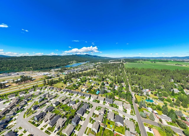 3206 N Lodgepole Rd, Coeur Dalene, ID 83815 - aerial view of a water and mountain view and a forest