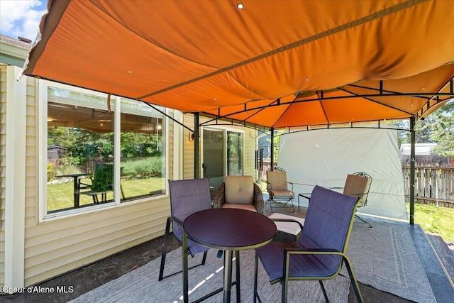 7315 W Lund St, Rathdrum, ID 83858 - view of patio featuring a gazebo