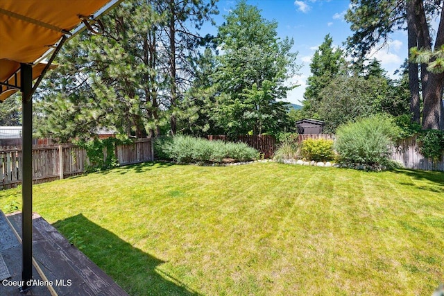 7315 W Lund St, Rathdrum, ID 83858 - view of fenced backyard
