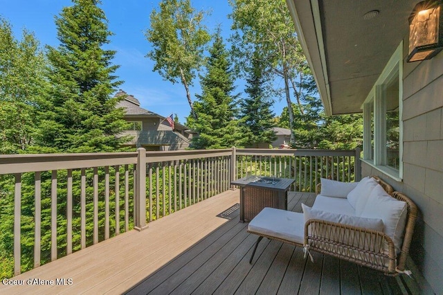 5653 W Racquet Rd, Rathdrum, ID 83858 - view of wooden deck
