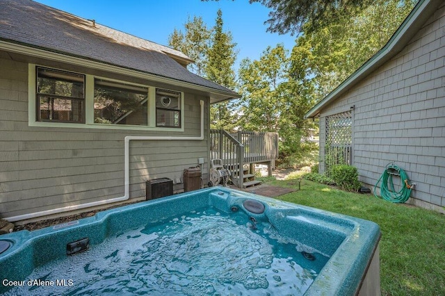 5653 W Racquet Rd, Rathdrum, ID 83858 - view of pool with a hot tub