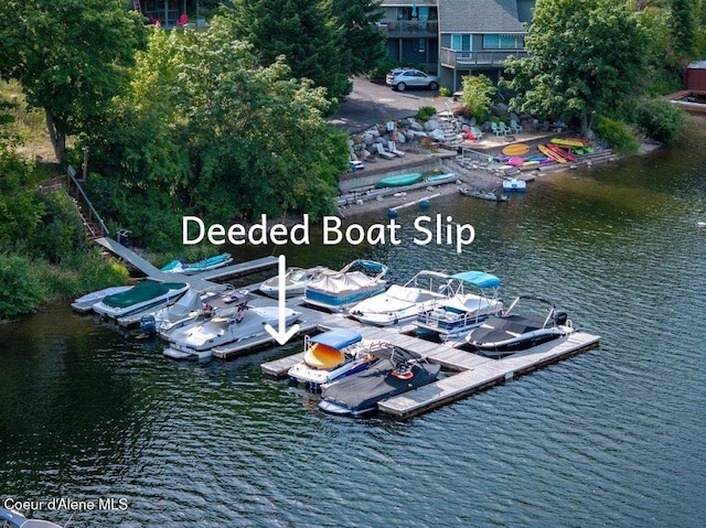 5653 W Racquet Rd, Rathdrum, ID 83858 - dock area featuring a water view