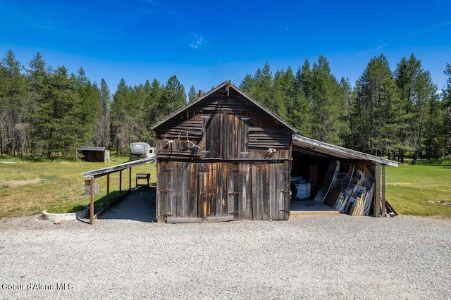 17320 E Perimeter Rd, Athol, ID 83801 - view of outdoor structure with a wooded view
