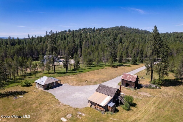 17320 E Perimeter Rd, Athol, ID 83801 - aerial view of property and surrounding area with a forest