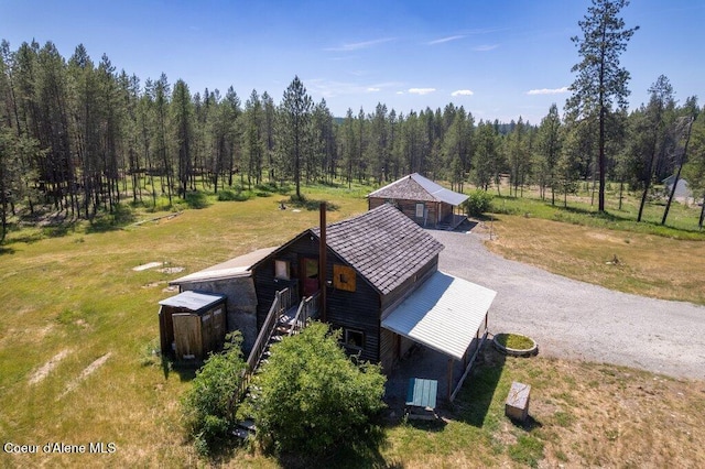 17320 E Perimeter Rd, Athol, ID 83801 - view from above of property with a forest