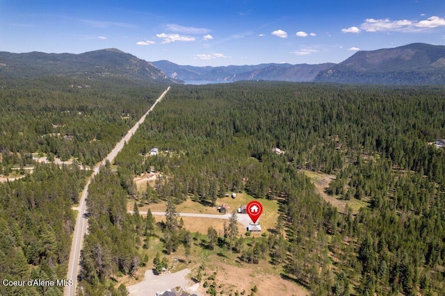 17320 E Perimeter Rd, Athol, ID 83801 - aerial overview of property's location featuring a mountainous background