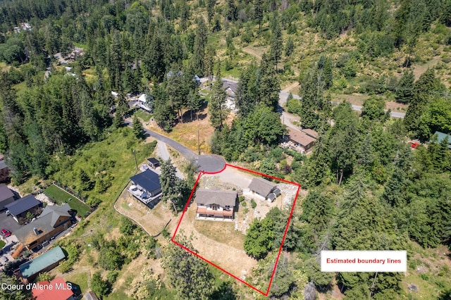 17544 E Arapaho Rd, Bayview, ID 83803 - view of property location featuring property boundaries highlighted