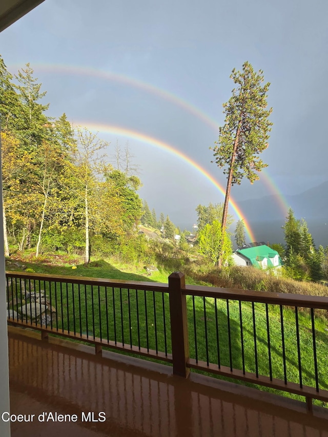 17544 E Arapaho Rd, Bayview, ID 83803 - view of wooden terrace