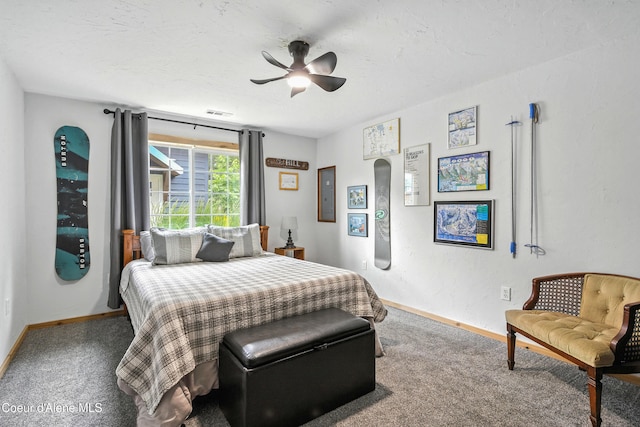 80 Half Cir, Priest River, ID 83856 - bedroom with carpet, electric panel, and a ceiling fan