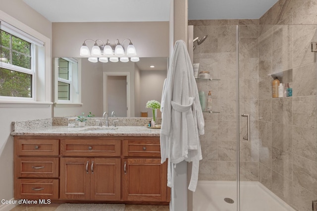 12155 N Yearling Cir, Hayden, ID 83835 - full bath featuring a stall shower and vanity