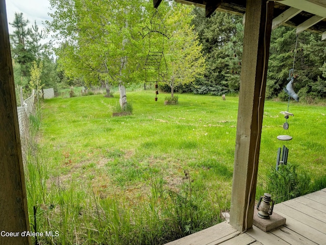 6702 Kelso Lake Rd, Athol, ID 83801 - view of yard with a deck