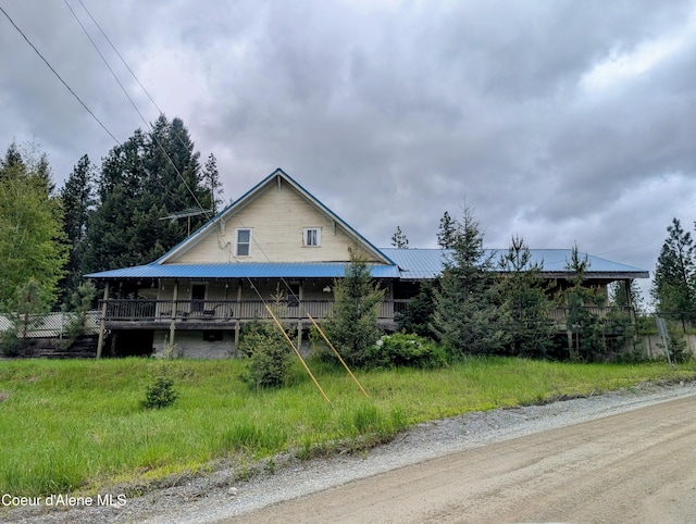 6702 Kelso Lake Rd, Athol, ID 83801 - view of front of property featuring a metal roof