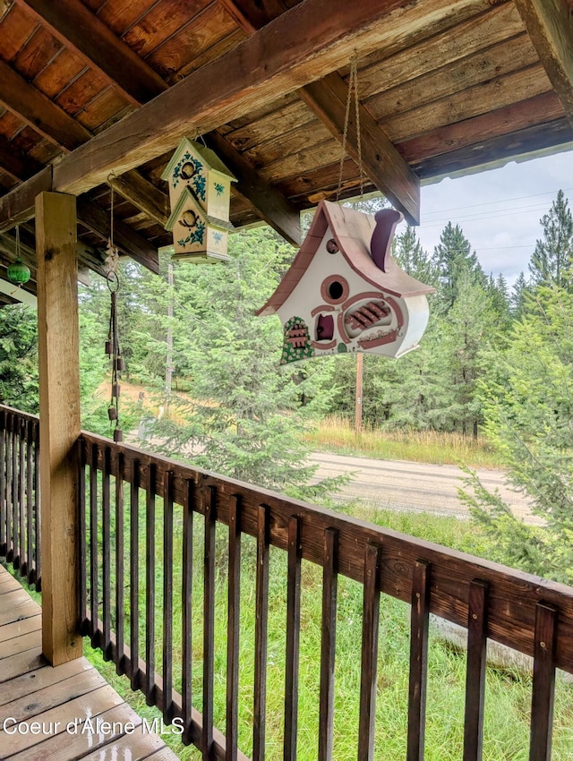 6702 Kelso Lake Rd, Athol, ID 83801 - view of wooden deck