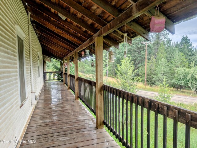 6702 Kelso Lake Rd, Athol, ID 83801 - view of wooden terrace