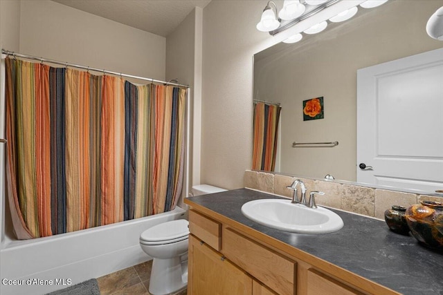 1232 W Grove Way, Coeur Dalene, ID 83815 - full bathroom featuring vanity, shower / bath combination with curtain, and tile patterned flooring