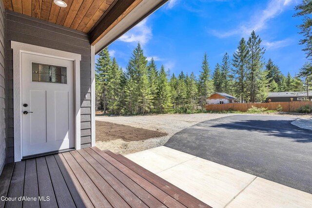 32926 N 10th Ave, Spirit Lake, ID 83869 - wooden terrace featuring a patio area