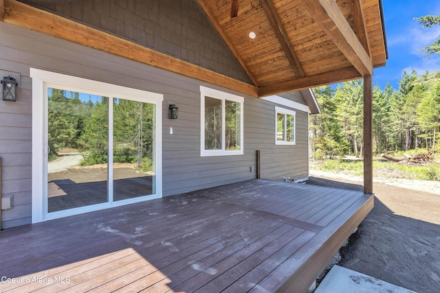 32926 N 10th Ave, Spirit Lake, ID 83869 - view of wooden terrace