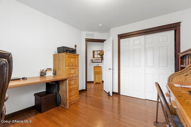 6487 W Covenant St, Rathdrum, ID 83858 - home office featuring wood finished floors