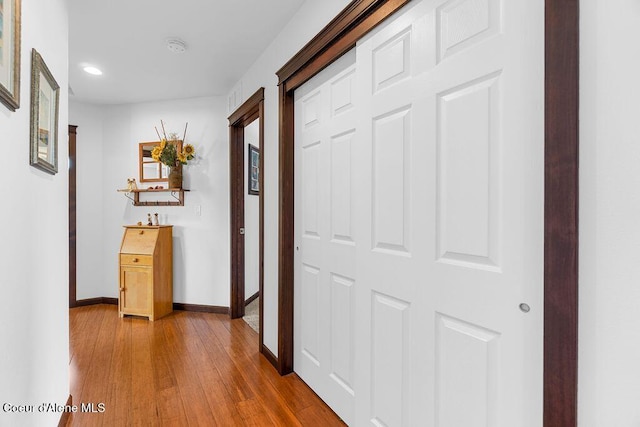 6487 W Covenant St, Rathdrum, ID 83858 - corridor featuring wood finished floors and recessed lighting