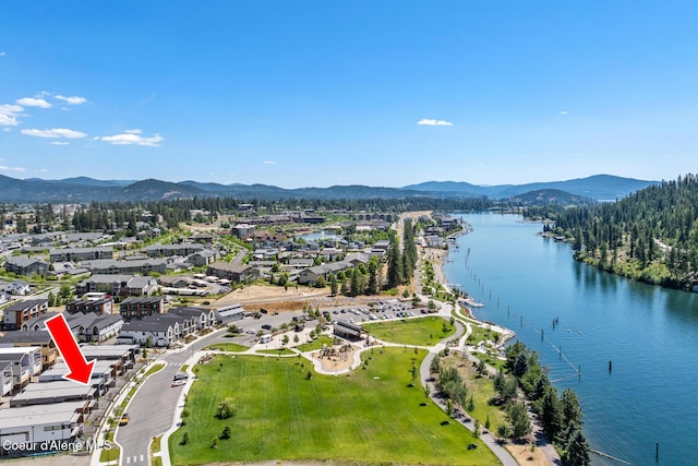 2492 N Atlas Rd, Coeur Dalene, ID 83814 - bird's eye view of a water and mountain view