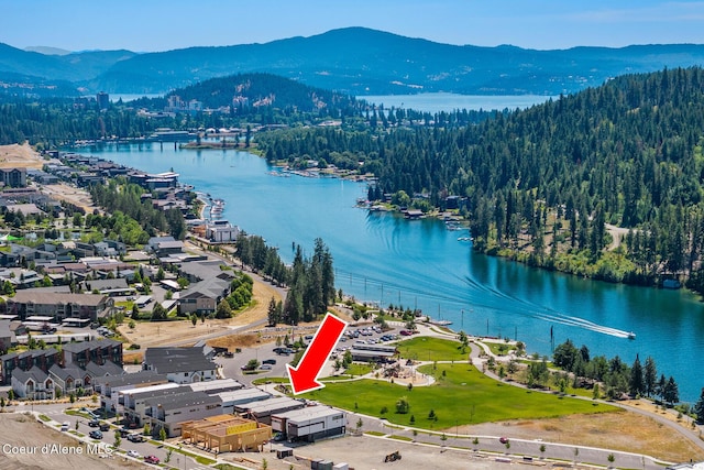 2492 N Atlas Rd, Coeur Dalene, ID 83814 - aerial view of a water and mountain view and a forest