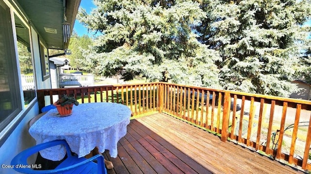 1150 Elm Dr, Saint Maries, ID 83861 - view of wooden terrace