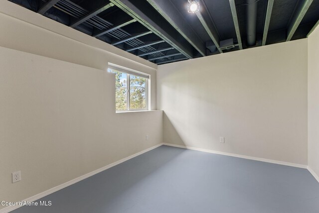 13408 E Copper River Ln, Spokane, WA 99206 - below grade area featuring baseboards